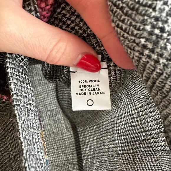 Creatures Of The Wind Wool Herringbone Embroidered Button Down Shirt - Picture 6 of 8